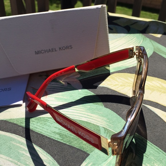 New Michael Kors Leopard Print Sunglasses - Picture 7 of 11